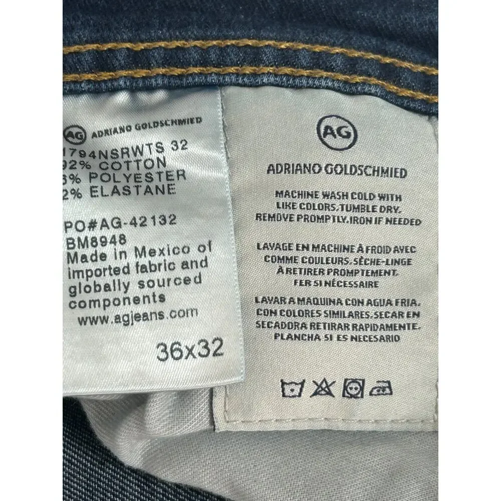 AG Adriano Goldschmied Jeans The Everett Slim Straight Men's Size 36x32 Stretch